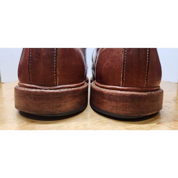 Allen Edmonds Bruce bicycle toe dress shoes, brown, men\'s US 11 3E EUC